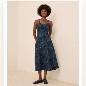 NWT Pact Organic Fit & Flare Midi Dress